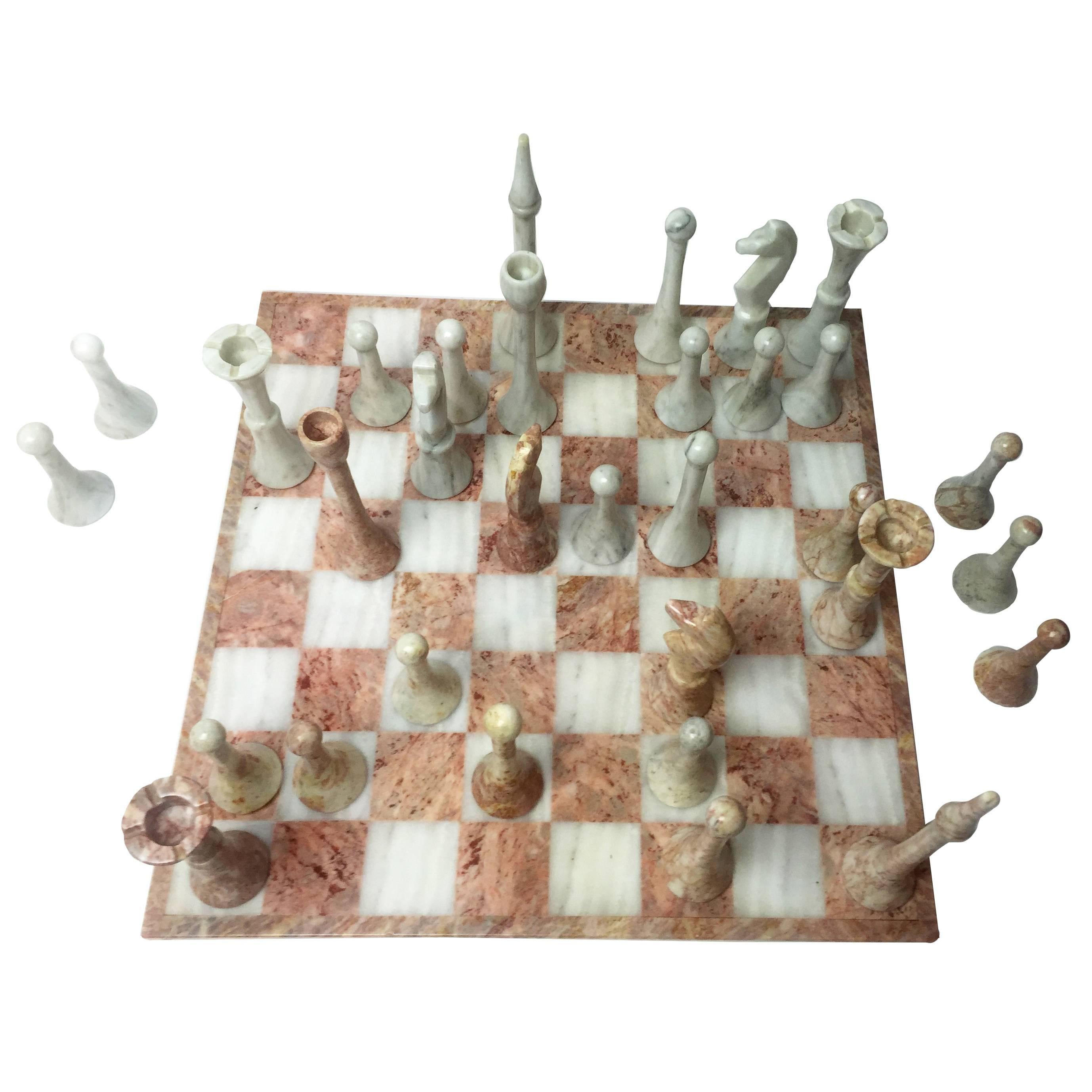 Vintage Chess Marble Set, 1970