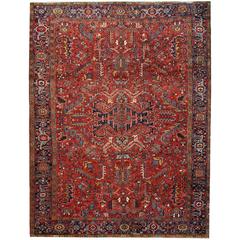 Antique Persian Heriz Carpet