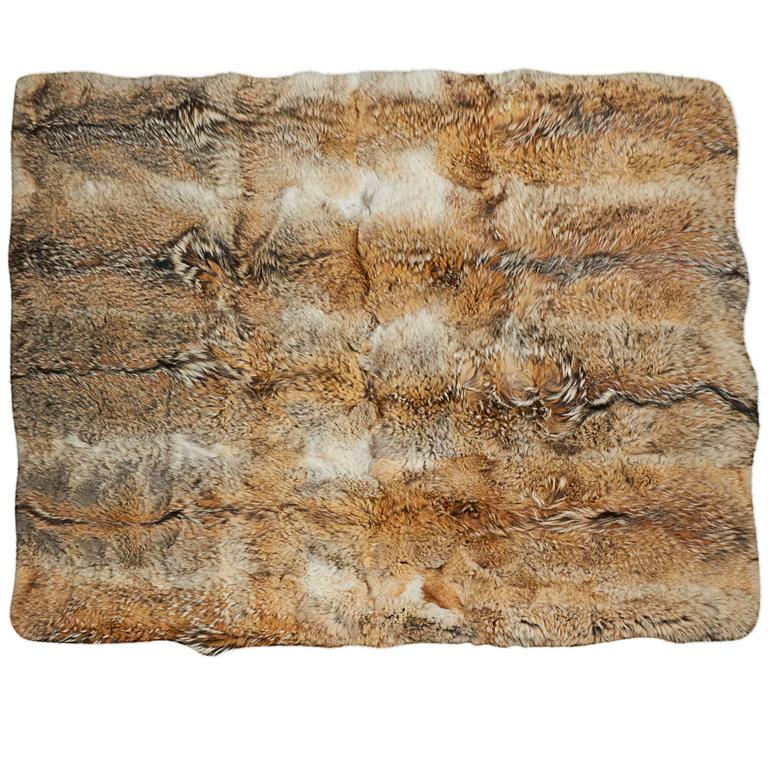 Coyote-fur blanket, ca. 2000s