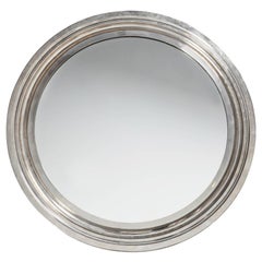 Modernist Italian Chrome Mirror