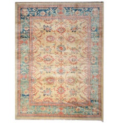 Handmade Carpet Rug Oriental Ziegler Style Rugs, Tradition Large Living Room Rug