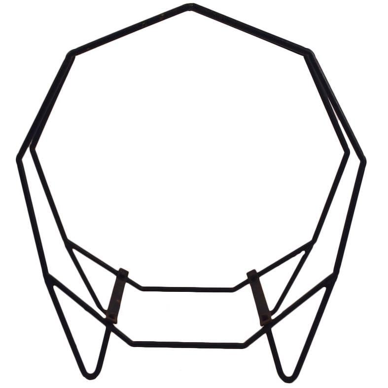 Architectural Mid-Century Log Holder