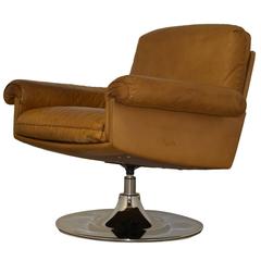 Vintage De Sede Ds 31 Lounge Swivel Armchair 1970`s 7