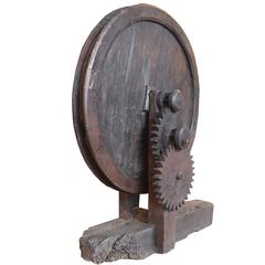 Antique Ancient Italian Wood Gears