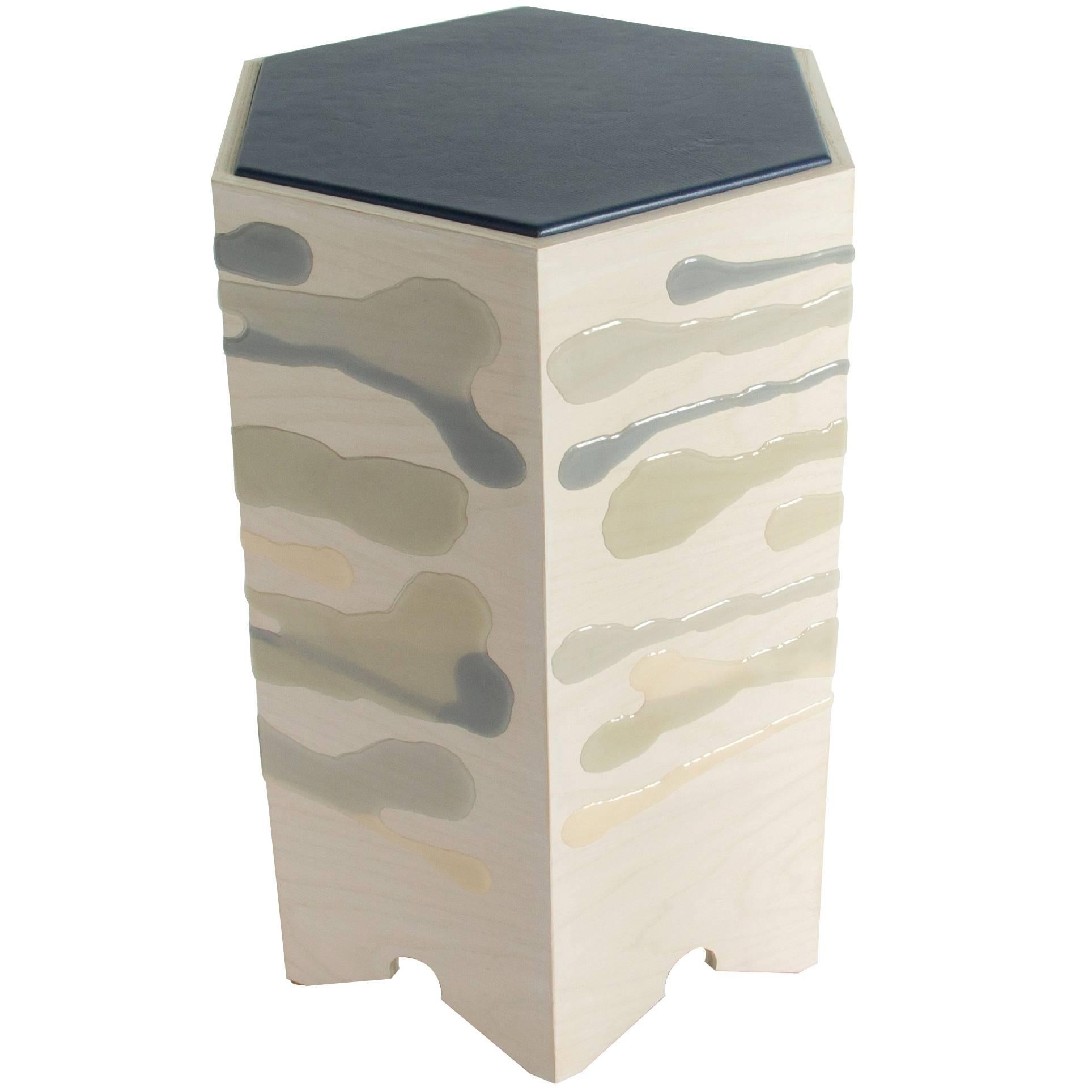 Resin Drip Side Table 3 For Sale on 1stDibs