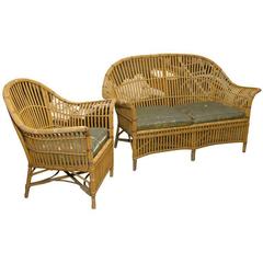Stick Wicker Sofa and Chair 6