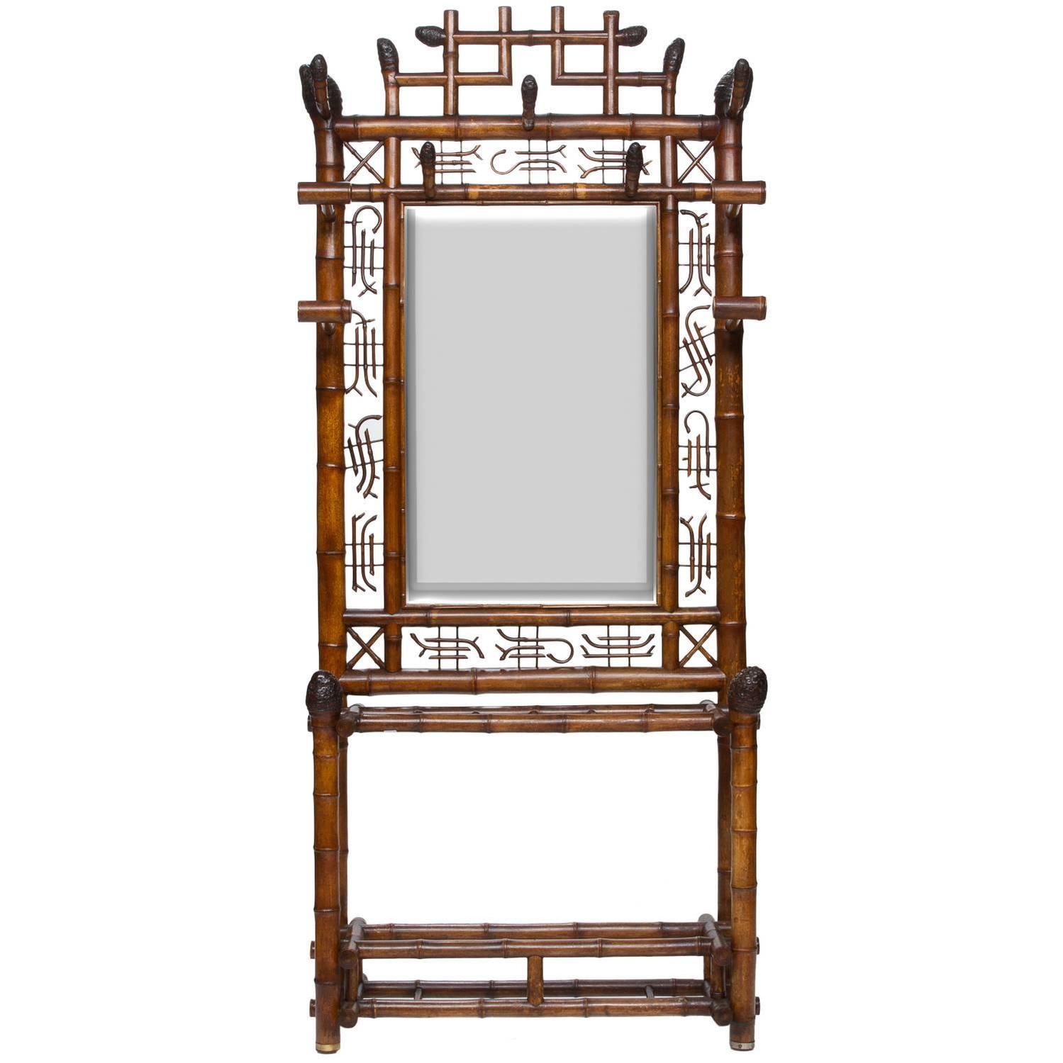 Bamboo Hall Tree at 1stdibs