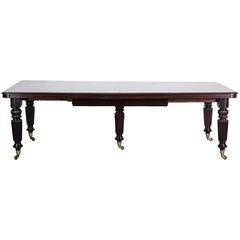 Antique Anglo-Indian Rosewood Extending Dining Table