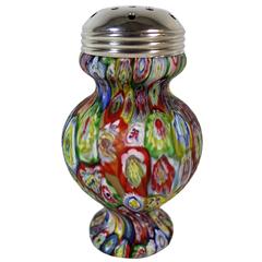 Fratelli Toso Murrine Murano Millefiori Glas Muffineer / Zuckerstreuer