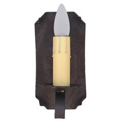 One of Three 1920s Iron Sconces