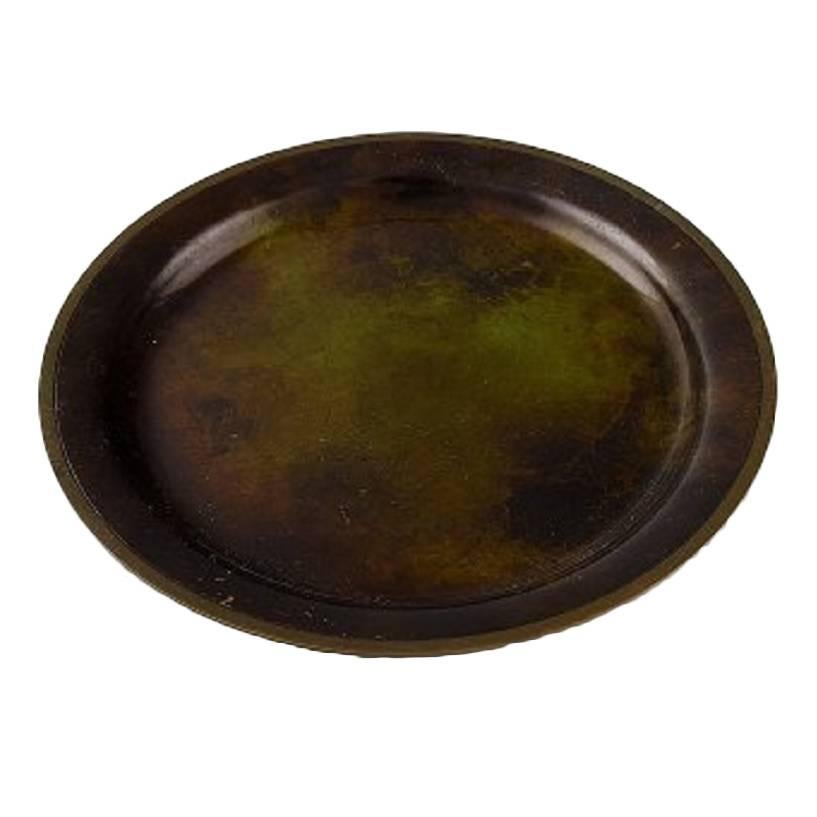 Just Andersen, a Bronze Bowl/Dish, 1930s-1940s