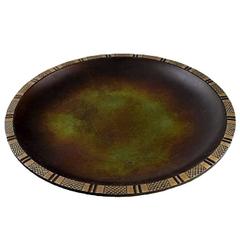 Just Andersen Art Deco Bronze Bowl/Dish, Denmark, 1930s-1940s