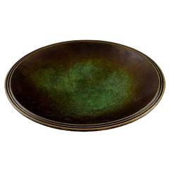 Just Andersen Bronze Bowl Dish, 1930s-1940s, Danish Design