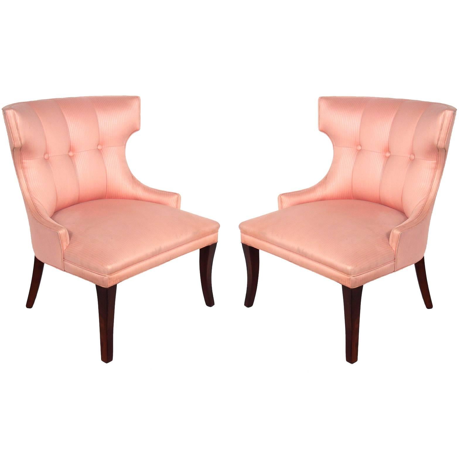 Pair of Glamorous Hollywood Regency Chairs