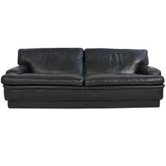 High Quality 1960s Arne Norell Leather Sofa Mod. Mexico Sweden, a