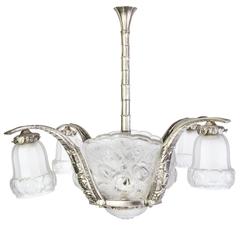 Gorgeous 1920s French Art Deco Chandelier