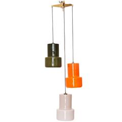 Italian Murano Glass Pendant Lamp from Vistosi, 1950s 3