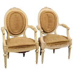 20th Century Pair of French Armchairs in Louis XVI Style 6