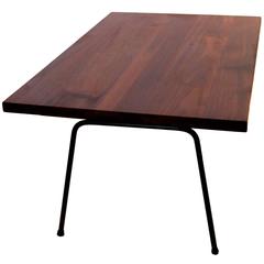 1950s Solid American Modern Walnut Atomic Age Small Coffee Table