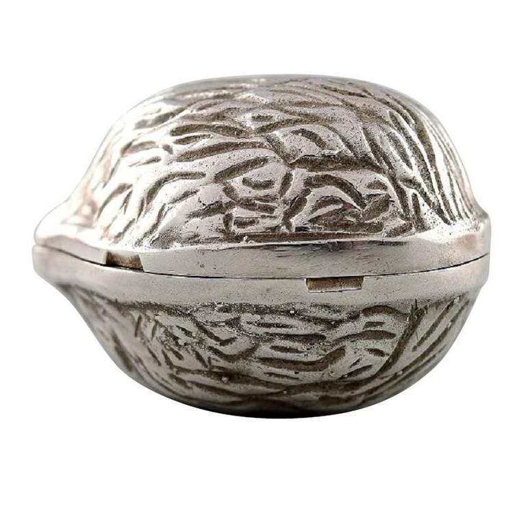 Very Rare 100 Authentic Tiffany and Co. Sterling Silver Walnut Pill