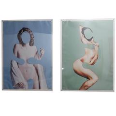 S/2 Contemporary Photographic Assemblage Prints, May Lin Le Goff, Ed. 1of 8 2