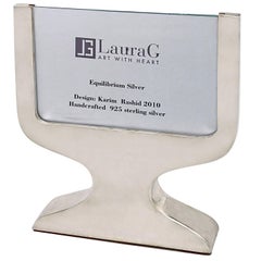  Contemporary Italian Picture Frame, Equilibrium Silver