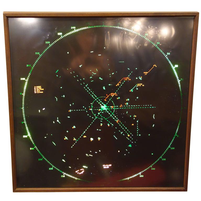 Aircraft Radar Screen Light Box at 1stdibs