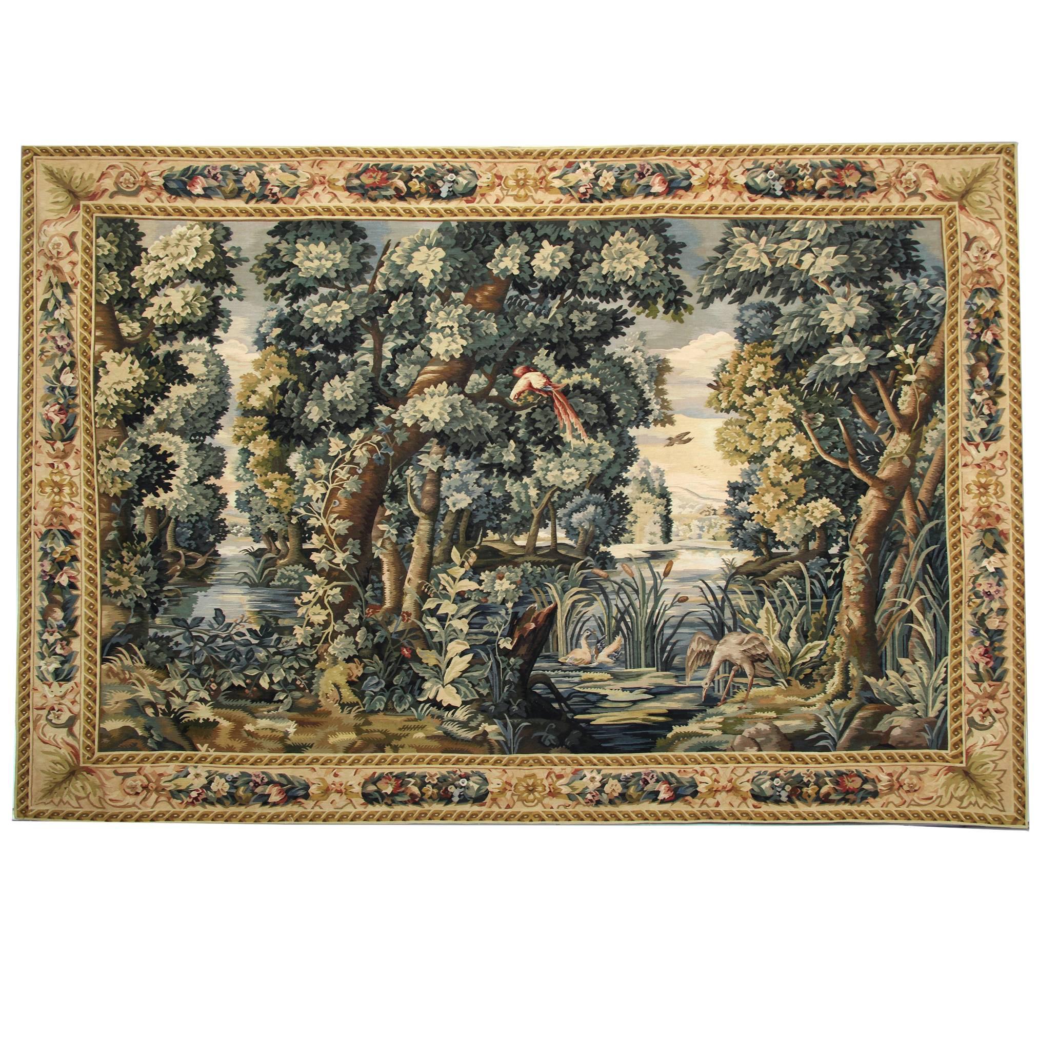 Antique Rug, Tapestry Felemish Style Wall Decoration Object, Decorative rugs For Sale