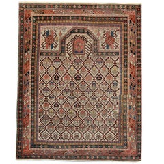 Oriental Rugs, Used Caucasian Handmade Carpet from Shirvan