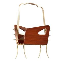 Charming Newspaper Rack Designed Cesare Lacca, Italy, 1950 9