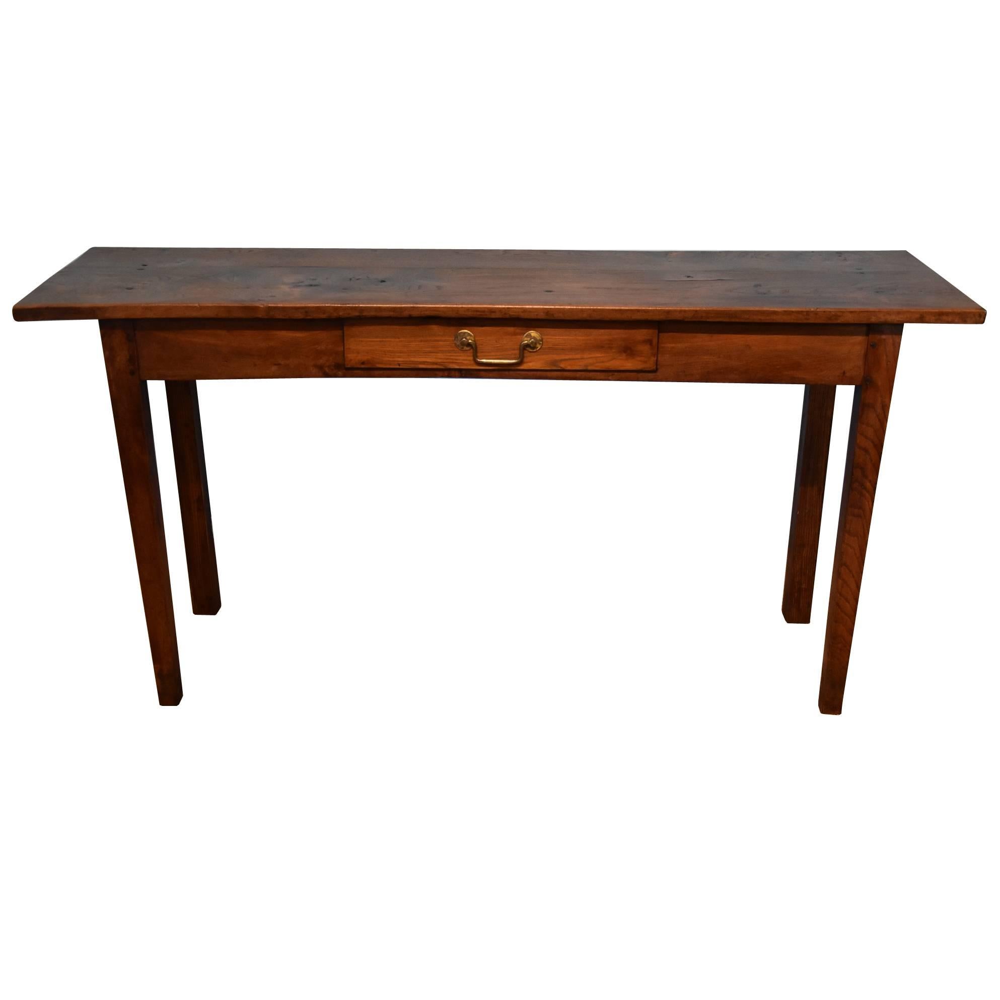 Attractive French Chestnut Serving Table For Sale