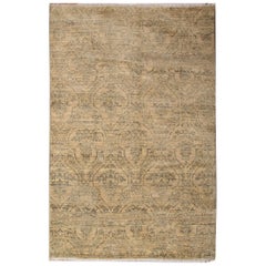 Hand Made Carpet, Damask Oriental Rugs, Gold Modern Rugs for Sale