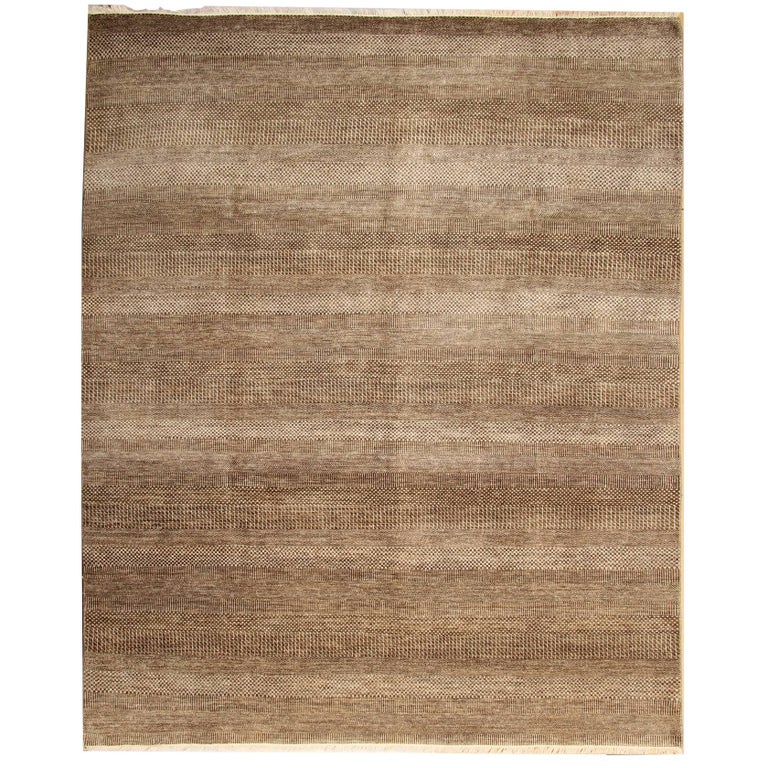 Fine Handmade Carpet Oriental Rug Contemporary Plain Modern