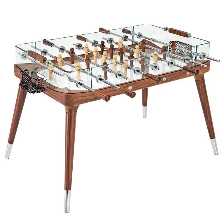 Foosball Table by Teckell in Walnut For Sale at 1stdibs