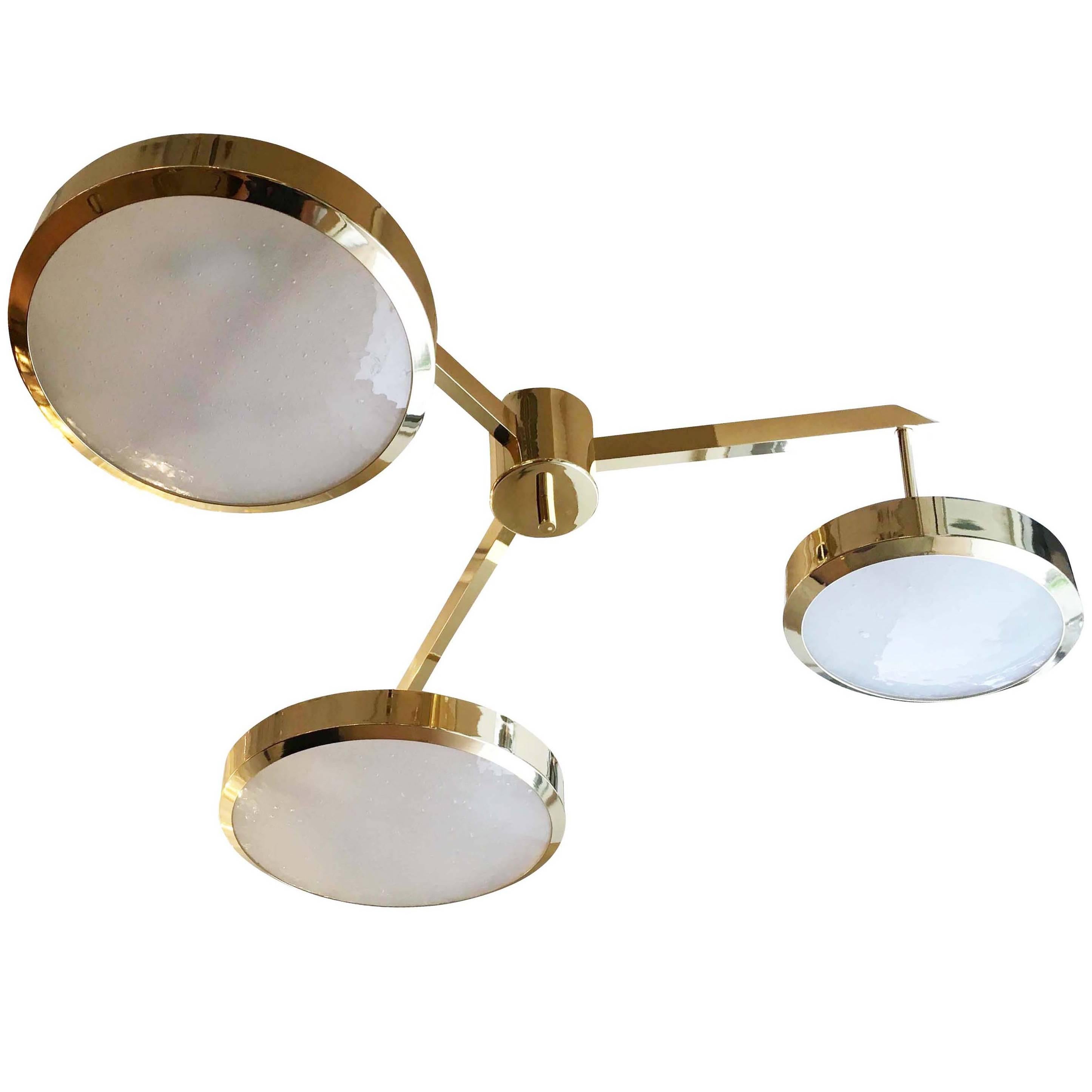 "Geometria Sospesa Tre" Ceiling Light by Gaspare Asaro