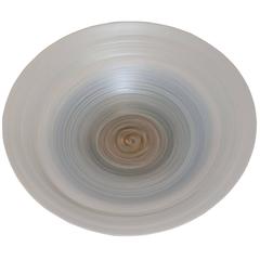 Large Handcrafted Aqua Ombre Bowl, Italy, Contemporary 3