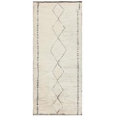 Vintage Moroccan Beni Ourain Rug 4