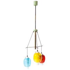 Italian Pendant Lamp, Attributed to Stilnovo, 1950s 5