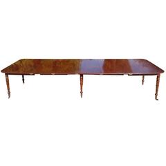 George III Period Mahogany Antique Dining Table