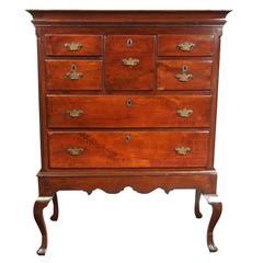 Pennsylvania Walnut Chippendale Chest on Stand