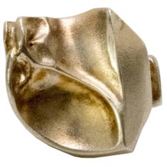 Scandinavian Modern Silver “Sagitta” Ring by Bjorn Weckstrom, Lapponia, Finland