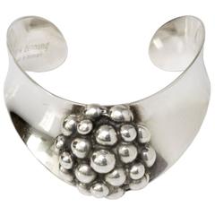 Scandinavian Modern Silver Bracelet by J. Andersen, Erik Dennung, Denmark, 1960s 2