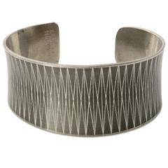 Scandinavian Modern Bracelet in Pewter by Jorgen Jensen, Vejle, Denmark 1
