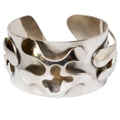 Skandinavisches modernes Silberarmband, Henry Marius Jacobsen Armband Kopenhagen,