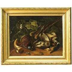 19th Century Flemish Painting Signed and Dated 1888