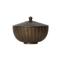 Bronze Bowl with Lid Produced by Tinos in Denmark
