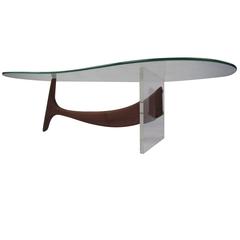 Kagan Style Kidney Shaped Coffee Table