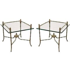 Pair of Giacometti Style End Tables 4