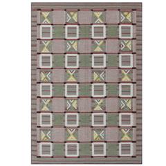 Large Modern Scandinavian/Swedish Geometric Design Rug 5