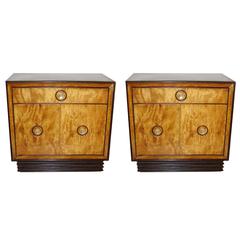 Vintage Pair of Art Deco Mid-Century Modern Nightstands/End Tables